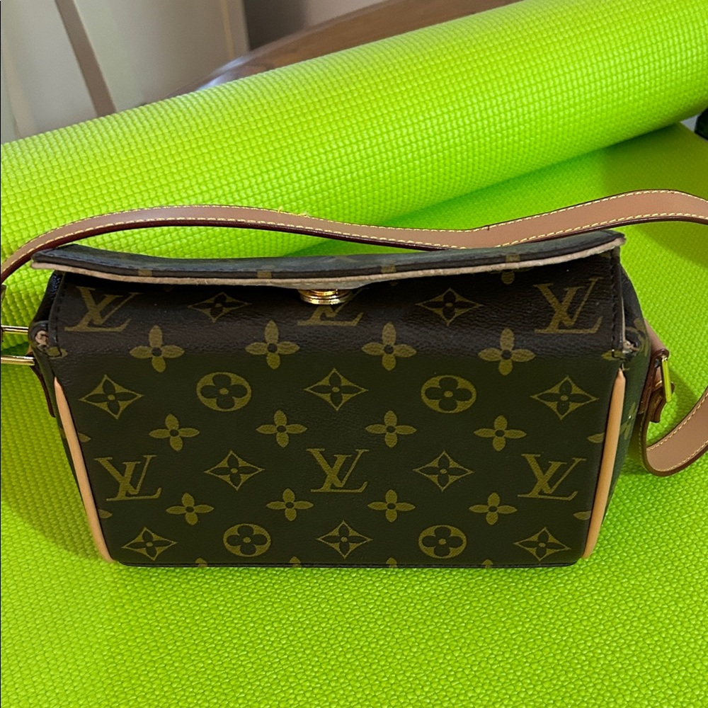 Brown and Tan Hand Bag